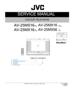 JVC YA445 AV-25MS16 AV-25MX16 AV-25MX56 (116 pages) TV Service Manual