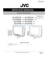 JVC 52102 AV-27D104 AV-27D304 AV-27430 AV-27432 (26 pages) TV Service Manual