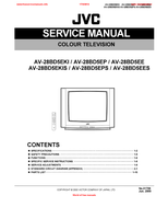 JVC AV-28BD5EKI AV-28BD5EP AV-28BD5EE AV-28BD5EKIS AV-28BD5EPS (56 pages) TV Service Manual