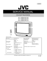 JVC RM-C80 AV-28BK5ECB AV-28BK5ECS E2-E12 E21-E69 S1-S41 51758 (27 pages) TV Service Manual