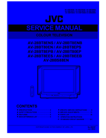 JVC AV-28BT8ENS AV-28BT8ENB AV-28BT80EN AV-28BT8EPS AV-28BT8EPB (58 pages) TV Service Manual