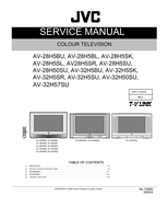 JVC YA263 AV-28H5BU AV-28H5BL AV-28H5SK AV-28H5SL AV28H5SR (94 pages) TV Service Manual