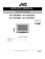 JVC YA262 AV-28X5BU AV-28X5SU AV-32X5BU AV-32X5SU (68 pages) TV Service Manual