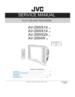 JVC AV-29WX14 AV-29WX24 AV-2954W YA104 (123 pages) TV Service Manual