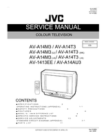 JVC AV-A14M3 AV-A14T3 AV-1413EE AV-A14AU3 51669 (58 pages) TV Service Manual
