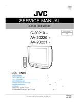 JVC C-20210 AV-20220 AV-20221 51787 (54 pages) TV Service Manual