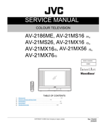 JVC YA442 AV-2186ME AV-21MS16 AV-21MS26 AV-21MX16 AV-21MX76 (155 pages) TV Service Manual