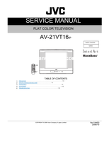 JVC YA453 AV-21VT16 RM-C1287 (75 pages) TV Service Manual