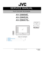 JVC YA447 AV-2986ME AV-29MS26 AV-29MX76 (118 pages) TV Service Manual