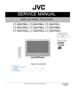 JVC YA492 LT-26A70BJ LT-26A70BU LT-26A70SJ LT-26A70SU LT-32A70BJ (56 pages) TV Service Manual