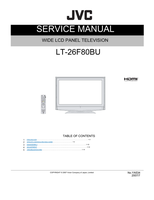 JVC YA534 LT-26F80BU (55 pages) TV Service Manual