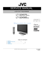 JVC YA180 LT-32X575 LT-32X585 (130 pages) TV Service Manual