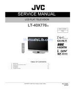 JVC YA301 LT-40X776 (194 pages) TV Service Manual