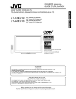 JVC LT-42E910 LT-46E910 (56 pages) TV Operating Manual