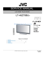 JVC YA477 LT-46Z70BU (112 pages) TV Service Manual