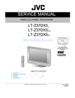 JVC YA362 LT-Z37DX5 (170 pages) TV Service Manual