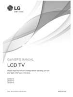LG 22CS410 26CS410 32CS410 MFL67559702 (44 pages) TV Operating Manual