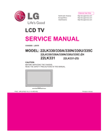 LG LD01R 22LK330 335C-ZH 22LK331 22LK331-ZG (31 pages) TV Service Manual