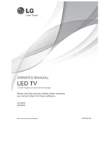 LG 22LN4500 26LN4500 MFL67651182 (36 pages) TV Operating Manual