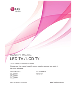 LG 22LQ630H 26LQ630H 32LQ630H 42CQ610H (125 pages) TV Operating Manual