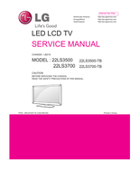 LG LB21A 22LS3500 22LS3700 22LS3500-TB 22LS3700-TB (40 pages) TV Service Manual
