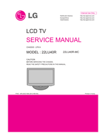 LG LP91A 22LU40R MFL60021588 22LU40R-MC (30 pages) TV Service Manual
