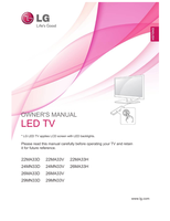LG 22MA33D 22MA33V 24MN33D 24MN33V 26MA33D 26MA33V 29MN33D (62 pages) TV Operating Manual