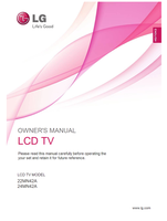 LG 22MN42A 24MN42A (46 pages) TV Operating Manual