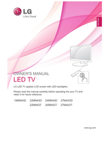 LG 19MN43D 22MN43D 22MN43T 24MN43D 27MA43D 24MN43T 27MA43T (50 pages) TV Operating Manual