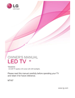 LG MT45* (33 pages) TV Operating Manual