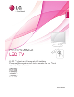 LG 22MA53D 23MA53D 24MA53D 27MA53D (44 pages) TV Operating Manual