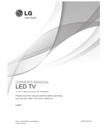 LG LN45** MFL67605616 (32 pages) TV Operating Manual