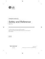 LG 24TN520S 28TN525S *MFL70520106* (20 pages) TV Operating Manual