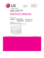 LG LA25A 26LS3500 26LS3510 26LS3500-UD 26LS3510-UA (42 pages) TV Service Manual