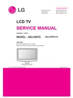 LG LC91M 26LU50FD MFL60021635 26LU50FD-CA (30 pages) TV Service Manual