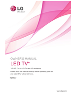 LG MT55* (30 pages) TV Operating Manual