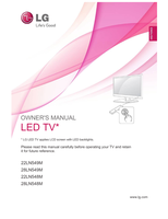 LG 22LN549M 28LN549M 22LN548M 28LN548M (60 pages) TV Operating Manual