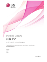 LG LW75** LY75** LY76** (47 pages) TV Operating Manual