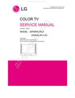LG CW62A 29FB5RL (32 pages) TV Service Manual