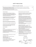 LG CW62A 29FS4ALX (32 pages) TV Service Manual