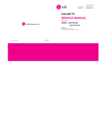 LG MFL62077307 CW91A 29FU1RL (20 pages) TV Service Manual