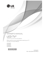 LG 22LB4510 24LB4510 29LB4510 29LB4505 *MFL67162479* (57 pages) TV Operating Manual