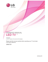 LG 29MA73D (58 pages) TV Operating Manual