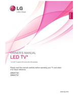 LG 29MA73D 29MA73V (59 pages) TV Operating Manual