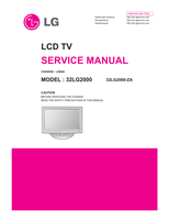 LG LD84A 32LG2000 32LG2000-ZA (26 pages) TV Service Manual