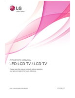 LG 32LD350 (172 pages) TV Operating Manual