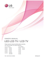 LG 22LE5300 22LE6500 26LE5300 26LE6500 32LE5300 32LE4600 (161 pages) TV Operating Manual