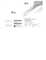 LG MFL62882705 (41 pages) TV Operating Manual