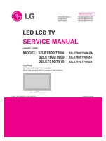 LG LD03D 32LE7500 MFL62863013 32LE7800 32LE7510 750N-ZA 7900-ZA (40 pages) TV Service Manual