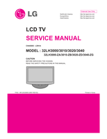 LG LD91A 32LH3000 MFL50326805 32LH3000-ZA 3010-ZB 3020-ZD (75 pages) TV Service Manual